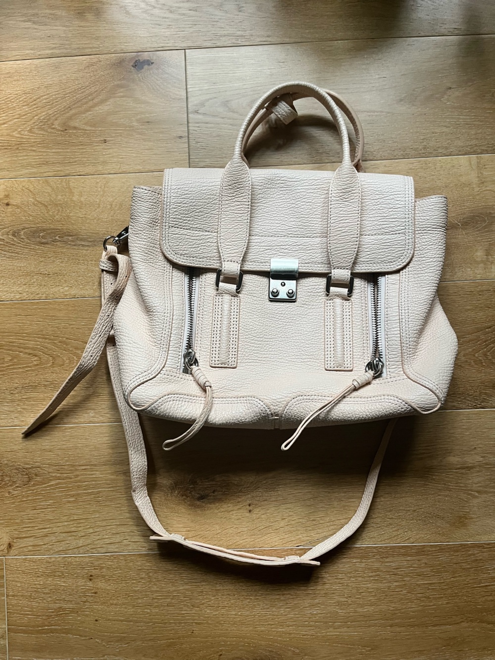 3.1 Phillip Lim Pashli Pebbled Leather Bag in Pale Blush